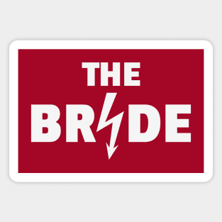 The Bride Flash (Hen Night / Bachelorette Party / White) Magnet